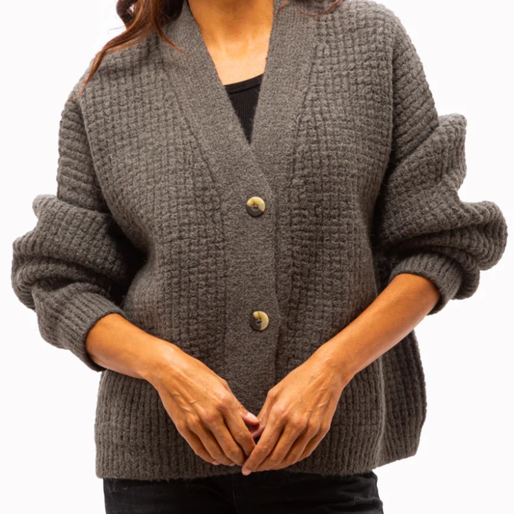 NWT Lauren manoogian waffle cardigan